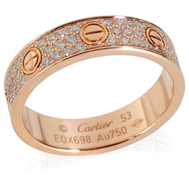 Cartier-Alianza Cartier Love, Pavimentado con diamantes (Oro rosa)-Otro