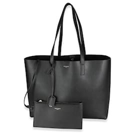 Saint Laurent-Saint Laurent Bolso shopping East West de piel de becerro negro-Negro