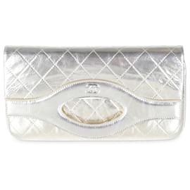 Chanel-Chanel 19C Ouro Metálico Couro de bezerro amassado Pequeno 31 bolsa-Outro