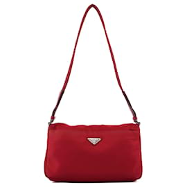 Prada-PRADA Shoulder bags Cloth Red Tessuto-Red