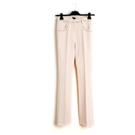 Giambattista Valli-Giambattista Valli PE2019 Pantalon Flare FR36 Pink Crepe Precious Pants US6-Rose