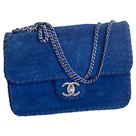 Chanel-bolsa transversal-Azul