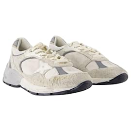 Golden Goose Deluxe Brand-Running Dad Sneakers - Golden Goose Deluxe Brand - Leder - Weiß/Silber-Weiß