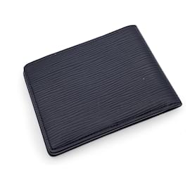 Louis Vuitton-Black Epi Leather Multiple Bifold Wallet-Black
