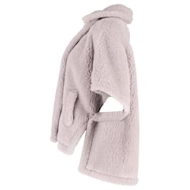 Max Mara-Capa Max Mara Tebe Teddy de lana gris claro-Gris