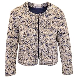 Isabel Marant-Bedruckte Steppjacke Etoile Isabel Marant Hustin aus blauer Baumwolle-Blau