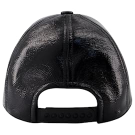 Courreges-Neuauflage Cap - Courreges - Vinyl - Schwarz-Schwarz