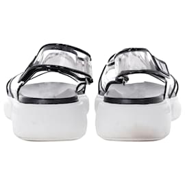 Prada-Prada Cloudbust Sandalen aus transparentem Kunststoff-Weiß