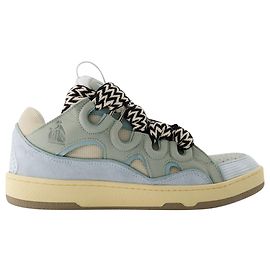 Baskets Curb - Lanvin - Cuir - Bleu Bleu