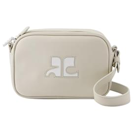 Courreges-Reedition Camera Crossbody - Courreges - Leder - Grau-Grau