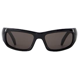 Balenciaga-BB0320s Sonnenbrille - Balenciaga - Acetat - Schwarz-Schwarz