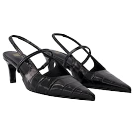 Totême-Slingback Sharp - TOTEME - Pelle - Nero-Nero