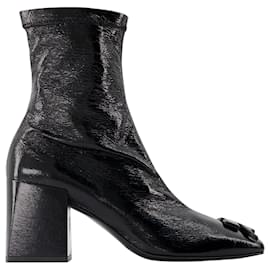 Courreges-Reedition Ankle Boots - Courreges - Vinyl - Black-Black