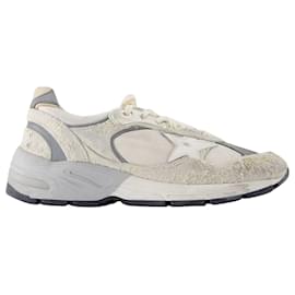 Golden Goose Deluxe Brand-Running Dad Sneakers - Golden Goose Deluxe Brand - Leder - Weiß/Silber-Weiß