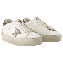 Golden Goose Deluxe Brand-Baskets Hi Star - Golden Goose Deluxe Brand - Cuir - Blanc-Blanc