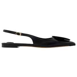 Escarpins Les Slingbacks Duelo P - Jacquemus - Cuir - Noir Noir