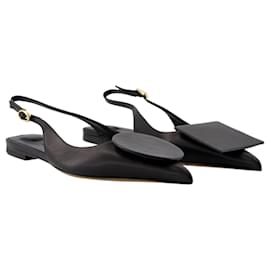 Jacquemus-Salón Les Slingbacks Duelo P - Jacquemus - Piel - Negro-Negro