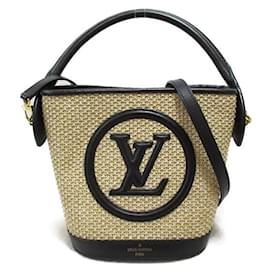 Louis Vuitton-Louis Vuitton Sacola de couro Petite Bucket M59961 Em uma boa condição-Outro