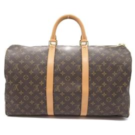 Louis Vuitton-Louis Vuitton Keepall 50 Bolsa de viagem em lona M41426 em boa condição-Outro
