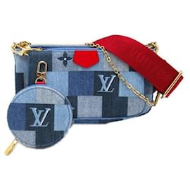 Louis Vuitton-Louis Vuitton Denim Multi Pochette Accessoires Bolsa de ombro jeans M44990 Em uma boa condição-Outro
