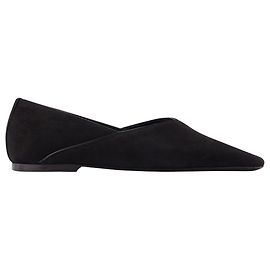 Totême Die Everyday Flat Ballerinas - TOTEME - Wildleder - Schwarz Schwarz