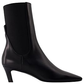 Totême The Mid Heel Boots - TOTEME - Leather - Black Black