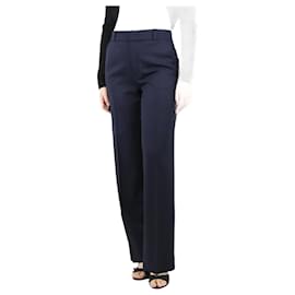 Joseph-Pantalon en laine bleu marine - taille UK 10-Bleu