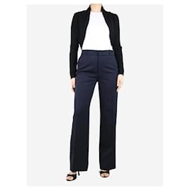 Joseph-Pantalon en laine bleu marine - taille UK 10-Bleu