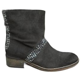 Berenice-Ankle boots-Cinza,Cinza antracite