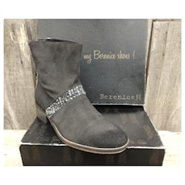 Berenice-Ankle Boots-Grigio,Grigio antracite