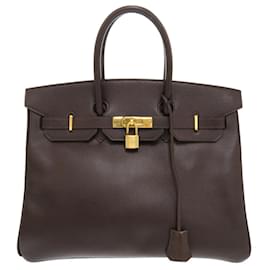 Hermès-HERMES BIRKIN-Marrone