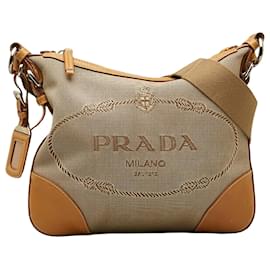 Prada-Logo Prada jacquard-Beige