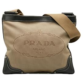 Prada-Prada Logo Jacquard-Bege