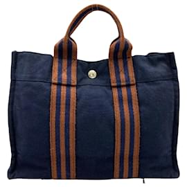 Hermès-Hermès Fourre Tout-Azul marino