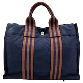 Hermès-Hermès Fourre Tout-Azul marino