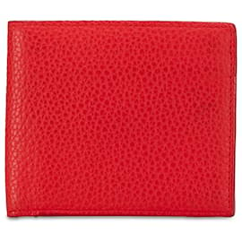 Bottega Veneta-Bottega Veneta – Zweifach gefaltete Geldbörse aus rotem Leder-Rot