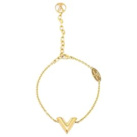 Louis Vuitton-Louis Vuitton Gold Essential V Bracelet-Golden