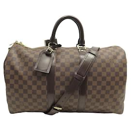 Louis Vuitton-NEW LOUIS VUITTON KEEPALL TRAVEL BAG 45 DAMIER CROSSBODY BAG TRAVEL-Brown