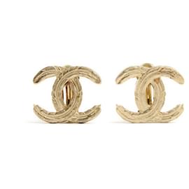 Chanel-AH2008 Chanel CC maxi clip on earrings FW2008-Golden