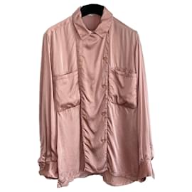 Jil Sander-blouse en soie-Rose