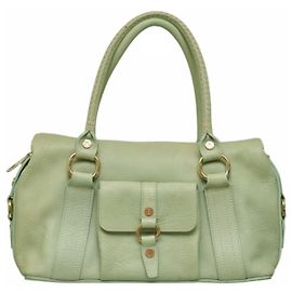 Autre Marque Bolsa Celine em couro verde menta Verde claro