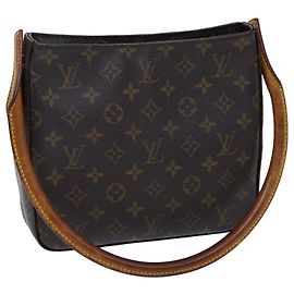 LOUIS VUITTON Monogram Looping MM Bolso de hombro M51146 LV Auth 72366 Monograma