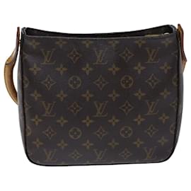 Louis Vuitton-LOUIS VUITTON Monogram Looping MM Shoulder Bag M51146 LV Auth 72366-Monogram