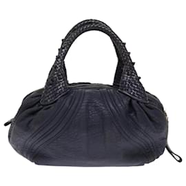 Fendi-FENDI Spy bag Hand Bag Leather Purple Auth th4808-Purple