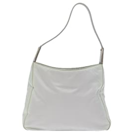 Prada-PRADA Shoulder Bag Nylon Gray Auth 72737-Grey