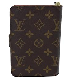 Louis Vuitton-LOUIS VUITTON Monogramm Porto Papie Zip Wallet M61207 LV Auth 71891-Monogramm