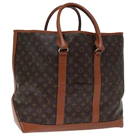 Louis Vuitton-LOUIS VUITTON Monogram Sac Weekend GM Tote Bag M42420 Auth LV 71483-Monogramme