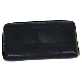 Louis Vuitton-LOUIS VUITTON Suhari Zippy Wallet Leather Black M93029 LV Auth bs13888-Black