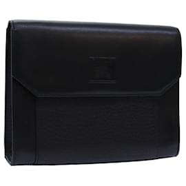 Autre Marque-Burberrys Shoulder Bag Leather Black Auth bs13801-Black