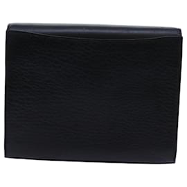 Autre Marque-Burberrys Shoulder Bag Leather Black Auth bs13801-Black